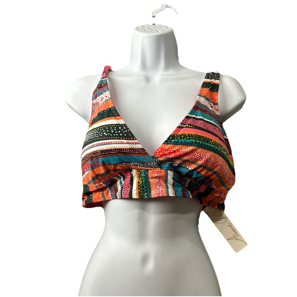 Anne Cole Swimsuit Bikini‎ Top XL Women's Swimwear Beach Wireless